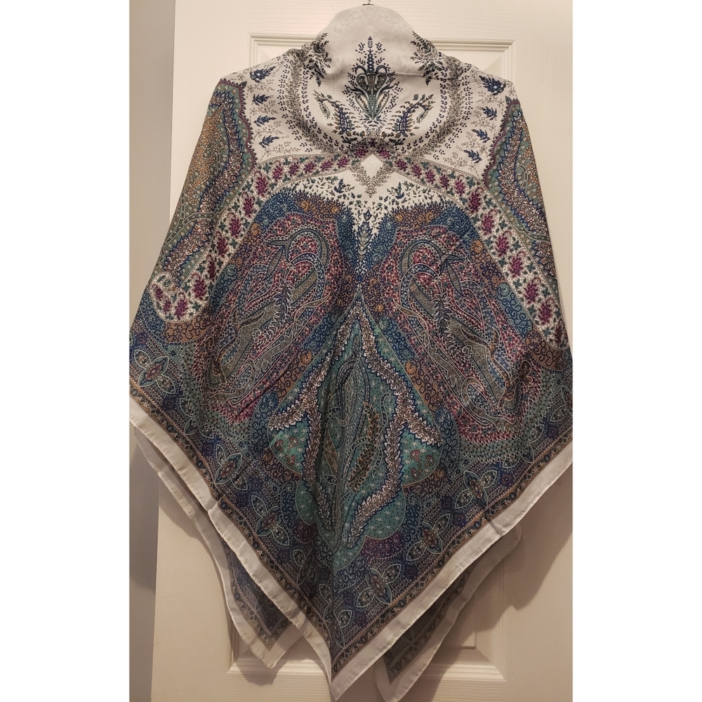 Oversized square scarf/wrap